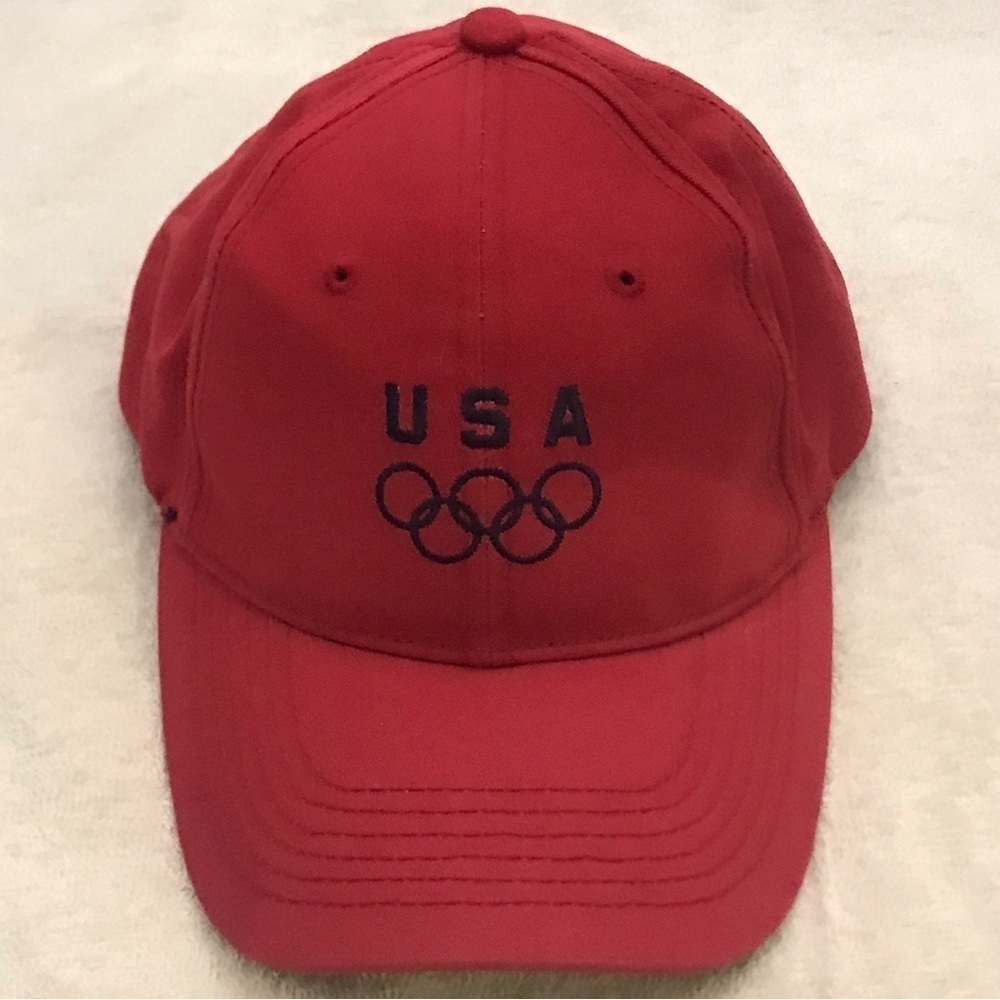 K-Products Adjustable Red USA Olympic Cap